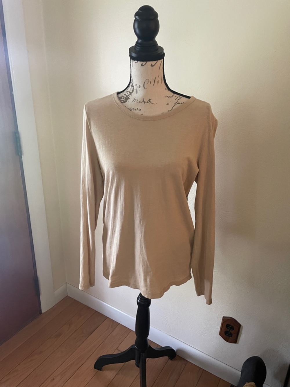 Toad&Co Long-Sleeve Crewneck Top - Beige Tan